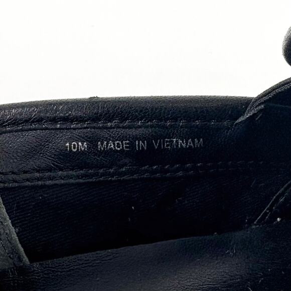 Tory Burch Jesse Quilted Leather Slip On Sneaker Black Size 10 Loafer Flats Logo - Picture 15 of 16